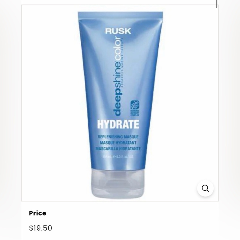 Rusk Blue Hydrate Hair Masque